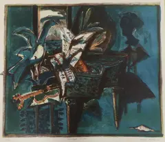Moonlight Sonata by David McClure, screenprint, sold Aug 2023