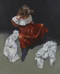Painter with women by Robert Lenkiewicz, print, sold Aug 2023