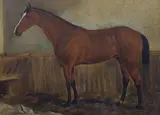 Study of a horse by George F. Fodor, oil on canvas, sold Aug 2023