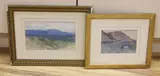 Fiesole, Italy by Col. Robert Charles Goff, 1901, watercolor, offered Aug 2023