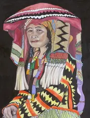 Study of a South American female elder by W.R Earthrowl, watercolour, sold Aug 2023