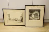 Chancel, Liverpool by Geoffrey Wedgwood, etching, sold Jul 2023