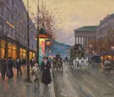 Boulevard des Capucines by Émile Boyer, Oil on canvas, Boulevard des Capucines, signed, sold Jul 2023