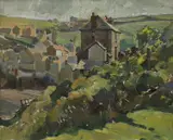 Port Isaac by James Edward Duggins, oil on board, sold Jul 2023