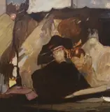 Renaissance II by Maynard Sandol, oil on board, sold Jul 2023