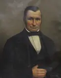Portrait of a gentleman by François Hoffmann, 1858, oil on canvas, sold Jul 2023