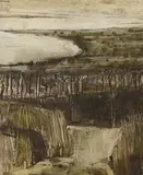 Cliff walk by David Holt, mixed media, sold Jul 2023