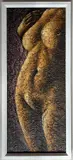 Reclining nude study by Krys Leach, oil and marble, offered Nov 2023