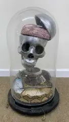 Hate, Play, Love, Work by David Chedgey, mixed media, sold Nov 2023