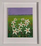 A Field of Flowers by Rex O'Dell, 2014, Acrylic on board, sold Nov 2023