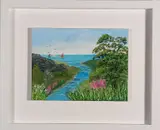 Yachts in the Bay by Rex O'Dell, 2014, Acrylic on board, sold Nov 2023