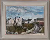Hazel Slack Tower by Jeremy King, Oil on board, sold Nov 2023