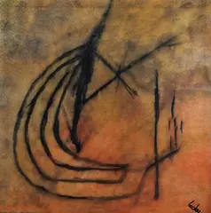 A Study by Lesley Doswell, Acrylic on canvas, sold Nov 2023
