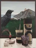 The View from the New House by Janine Wing, Acrylic on board, sold Nov 2023