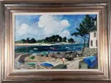 Ille de Carlo by Jeremy King, 1999, Oil on board, sold Nov 2023