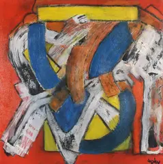 Rush Hour by Lesley Doswell, 2022, Acrylic on canvas, sold Nov 2023