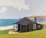Beach House by Sean Scott, Acrylic on board, sold Nov 2023