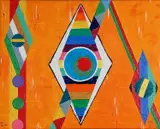 Diamonds by Terry Wallwork, Oil on canvas, sold Nov 2023