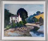 Coombe Creek by Jeremy King, 1999, Oil on board, sold Nov 2023