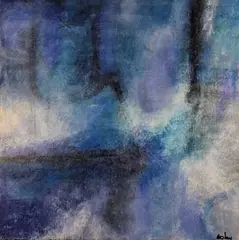 Obscured by Lesley Doswell, Acrylic on canvas, sold Nov 2023