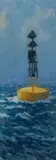 Round Rocks Buoy by Robert Jones, Oil on board, sold Nov 2023