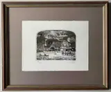 April by Graham Clarke, etching, sold Nov 2023