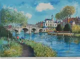 Richmond Bridge by Jeremy King, Lithograph, sold Nov 2023