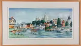 Windsor Castle by Jeremy King, lithograph, sold Nov 2023
