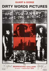 The Dirty Words Pictures by Gilbert&George, lithograph, sold Nov 2023