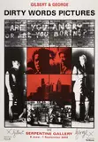 The Dirty Words Pictures by Gilbert&George, lithograph, sold Nov 2023