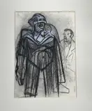 Commendatore by Peter Howson, etching, sold Nov 2023