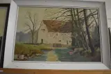 Study of a watermill by Marcus Ford, oil on canvas, sold Oct 2023