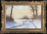 Untitled by John Michael Parker, oil on board, offered Oct 2023