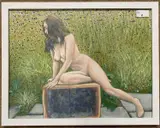 Garden Palace by Krys Leach, acrylic and oil, sold Oct 2023