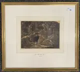 Landscape by William Bree, c.1804, watercolour and ink, sold Oct 2023