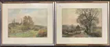Watercolours by Henry Charles Fox, watercolor, sold Oct 2023