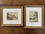 Old Cottage near Congelton by Henry Hilton, watercolor, offered Oct 2023