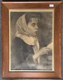 Late 19th century by Hermann Bek-Gran, 1892, charcoal, offered Oct 2023