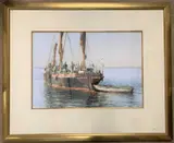 Repertor in the Morning Sun by Christine Slade, pastel, offered Oct 2023