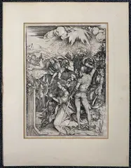 Martyrdom of Saint Catherine Alexandria by Albrecht Durer, woodcut, sold Oct 2023