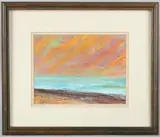 Seascape by David Morgan, oil on board, sold Nov 2025