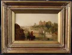 Rochester Castle by Thomas Creswick, oil on panel, sold Nov 2025