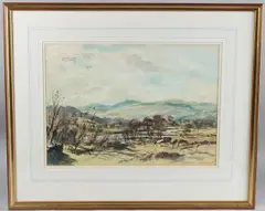 Mountain landscape by Alexander Macpherson, watercolour, sold Nov 2025