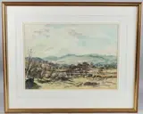 Mountain landscape by Alexander Macpherson, watercolour, sold Nov 2025