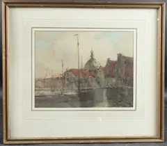 Leyden Holland' watercolour by Terrick Williams, watercolour, sold Nov 2025