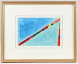 Composition #6 August 1968 by Gary Wragg, watercolour, sold Nov 2025