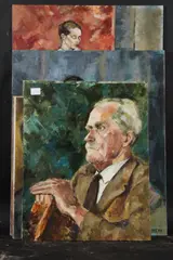 Eleven figure studies and portraits by Joanne D. Thomson, print (other), sold Nov 2025