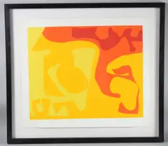 Small Yellow 1973 by Patrick Heron, screenprint, sold Nov 2025