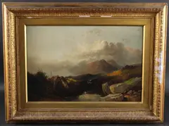 Mountain top panorama by Joseph Horlor, oil on canvas, sold Oct 2025