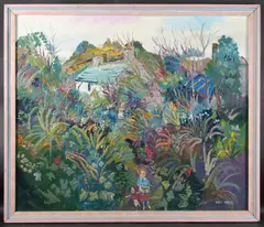 The Lane by Fred Yates, oil on board, sold Oct 2025